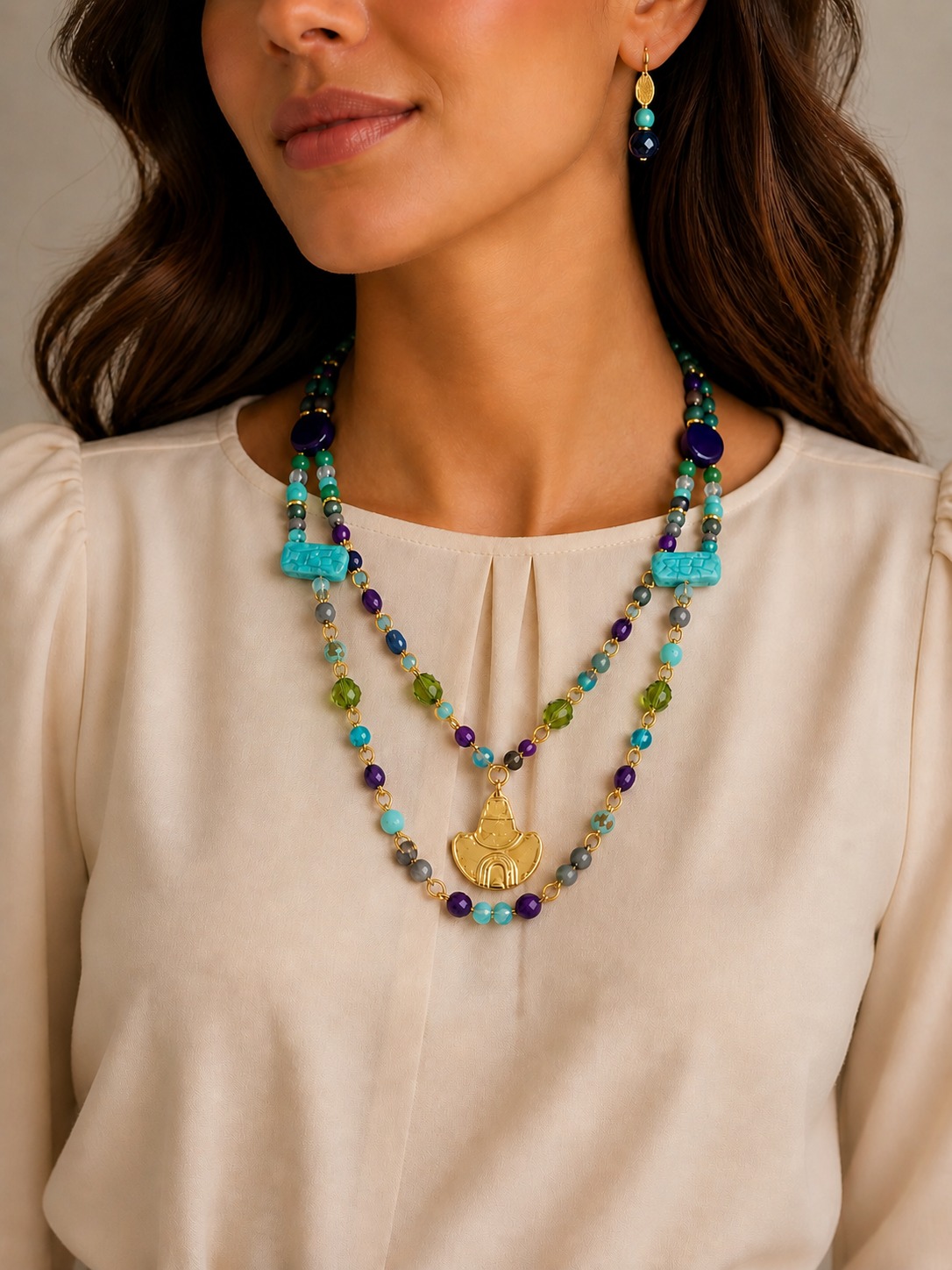 COLLAR DOBLE PRECOLOMBINO
