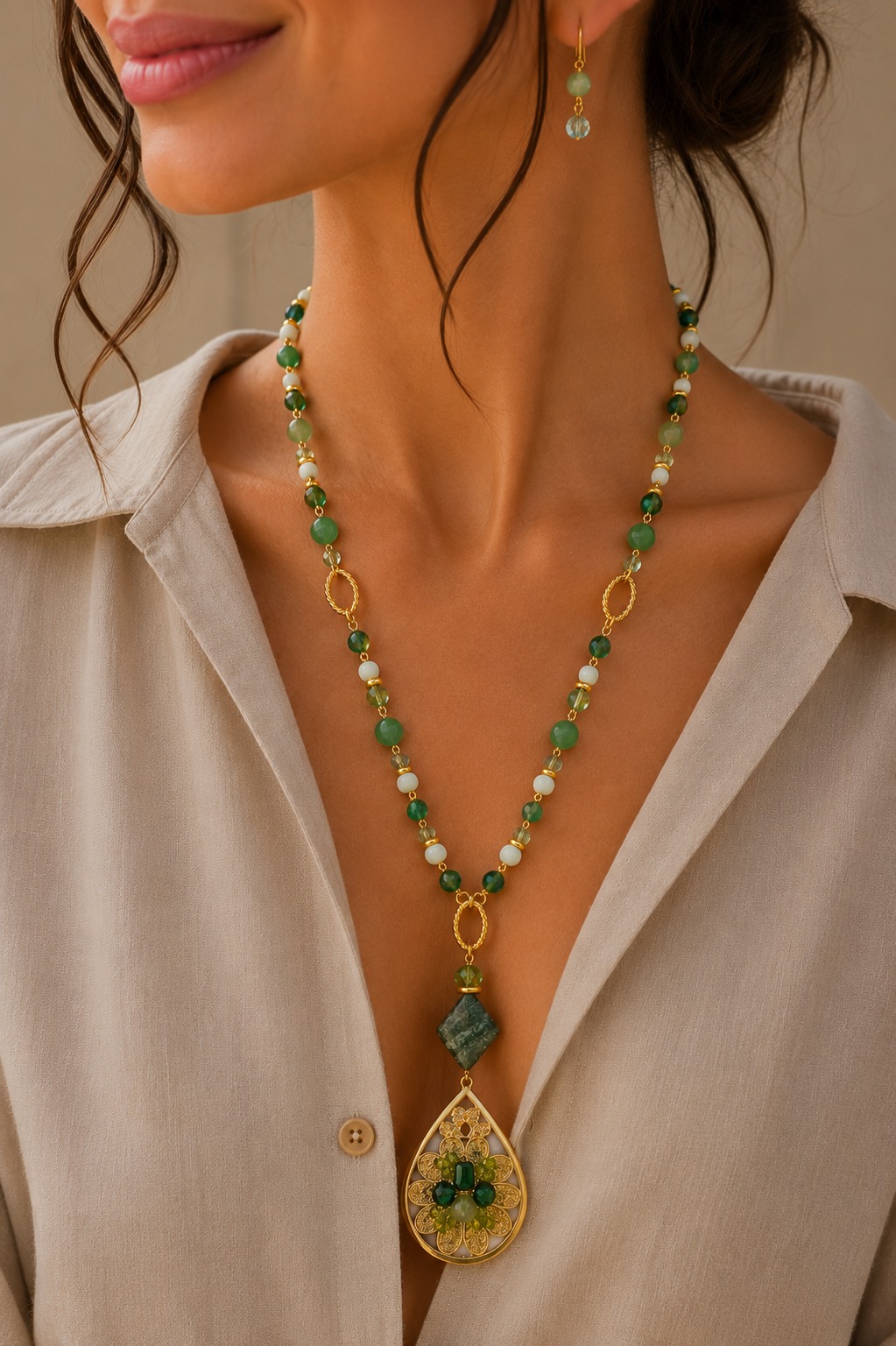 COLLAR AVENTURINA