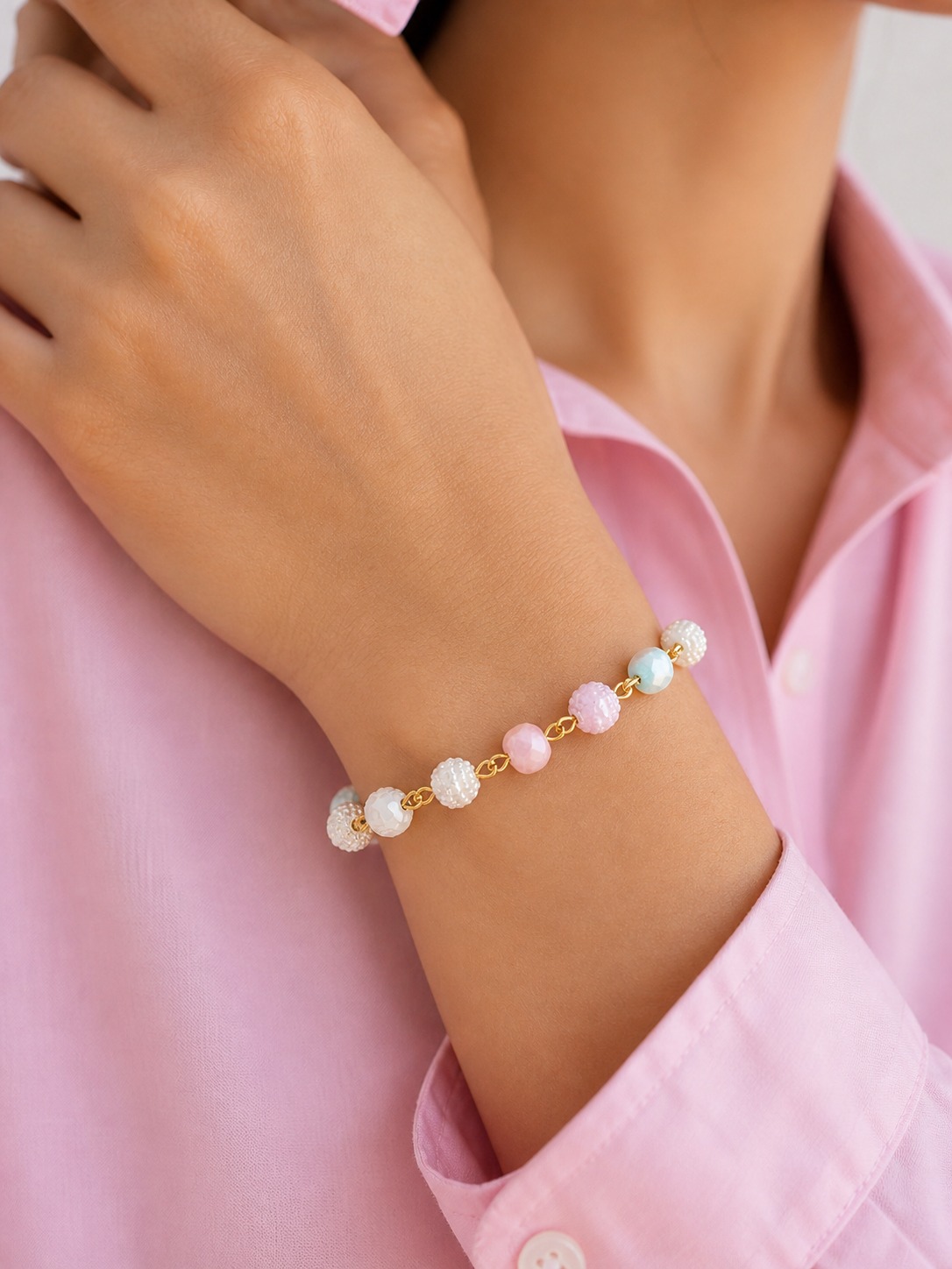 PULSERA MORITAS CRISTAL PIEDRA