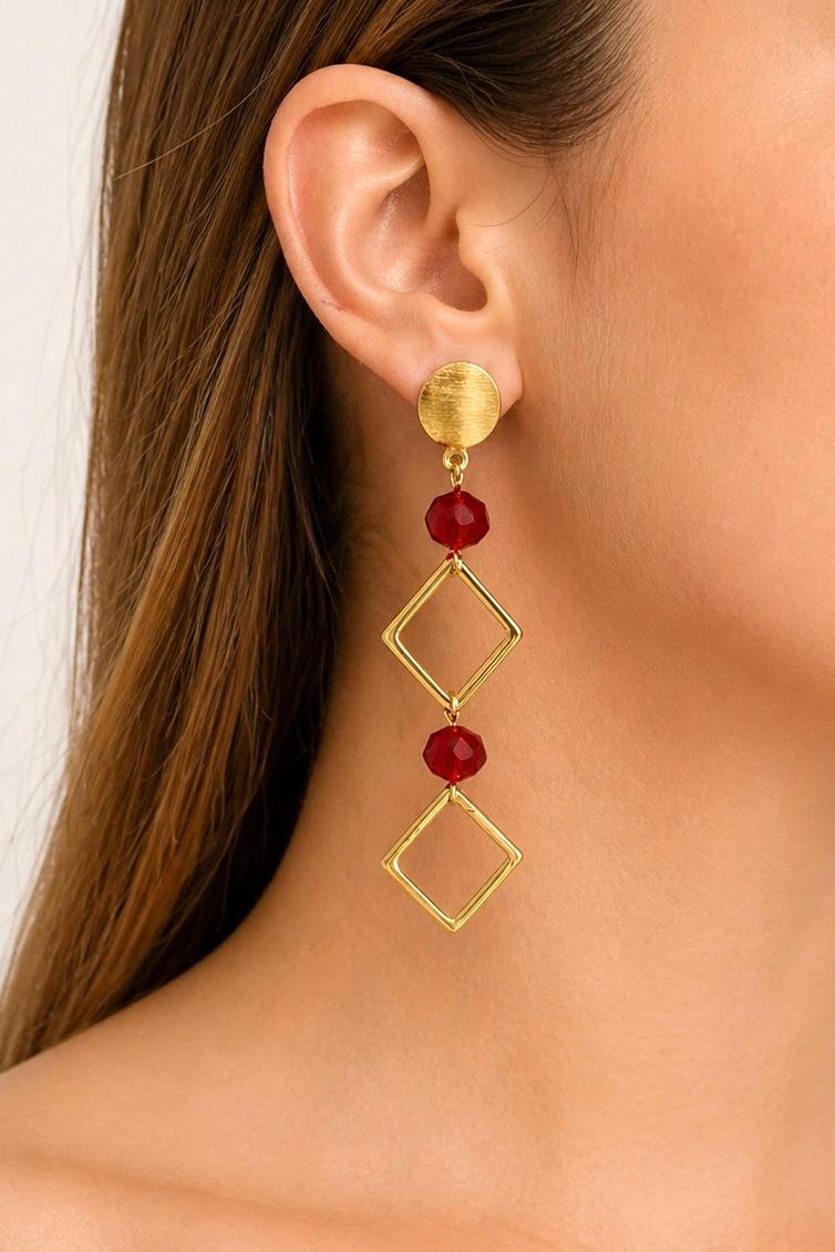 ARETES CRISTAL ROMBOS