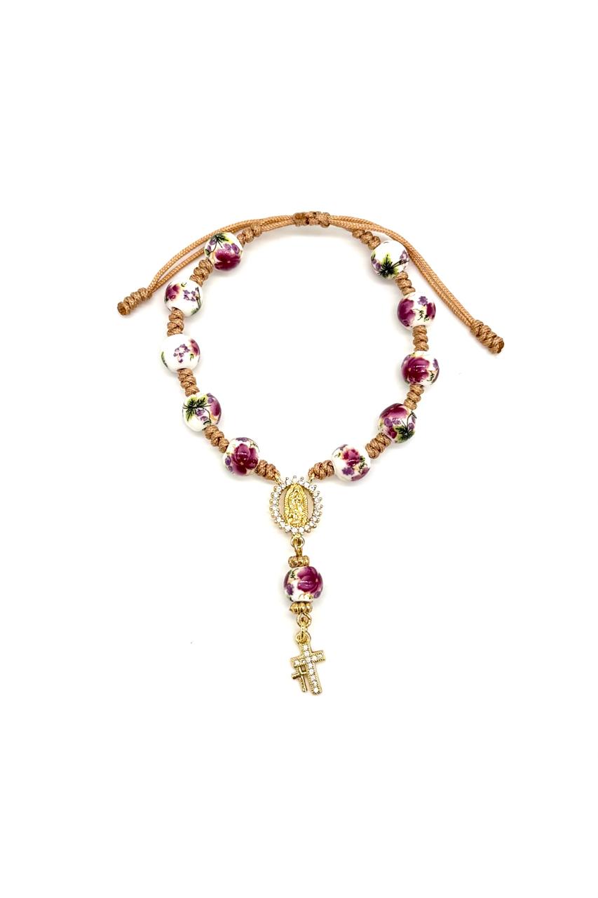 PULSERA CRUCERO CERAMICA DENARIO