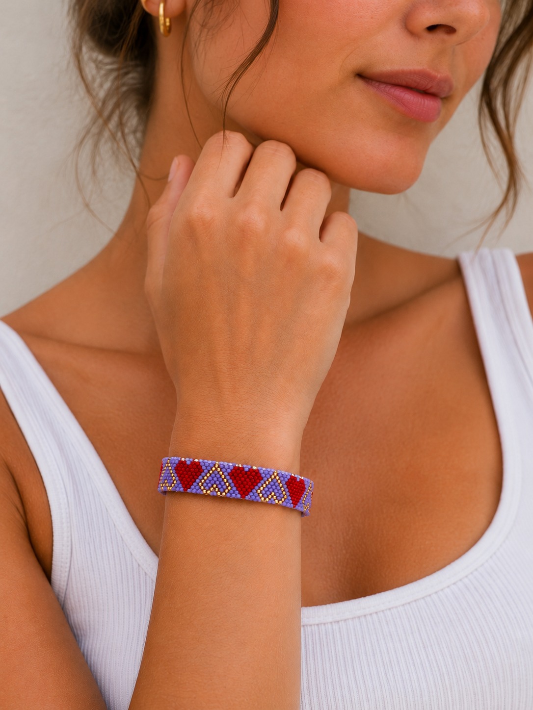 PULSERA CORAZONES MIYUKI