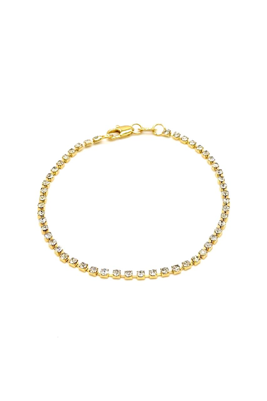 PULSERA ORO LAMINADO 18K CRISTAL