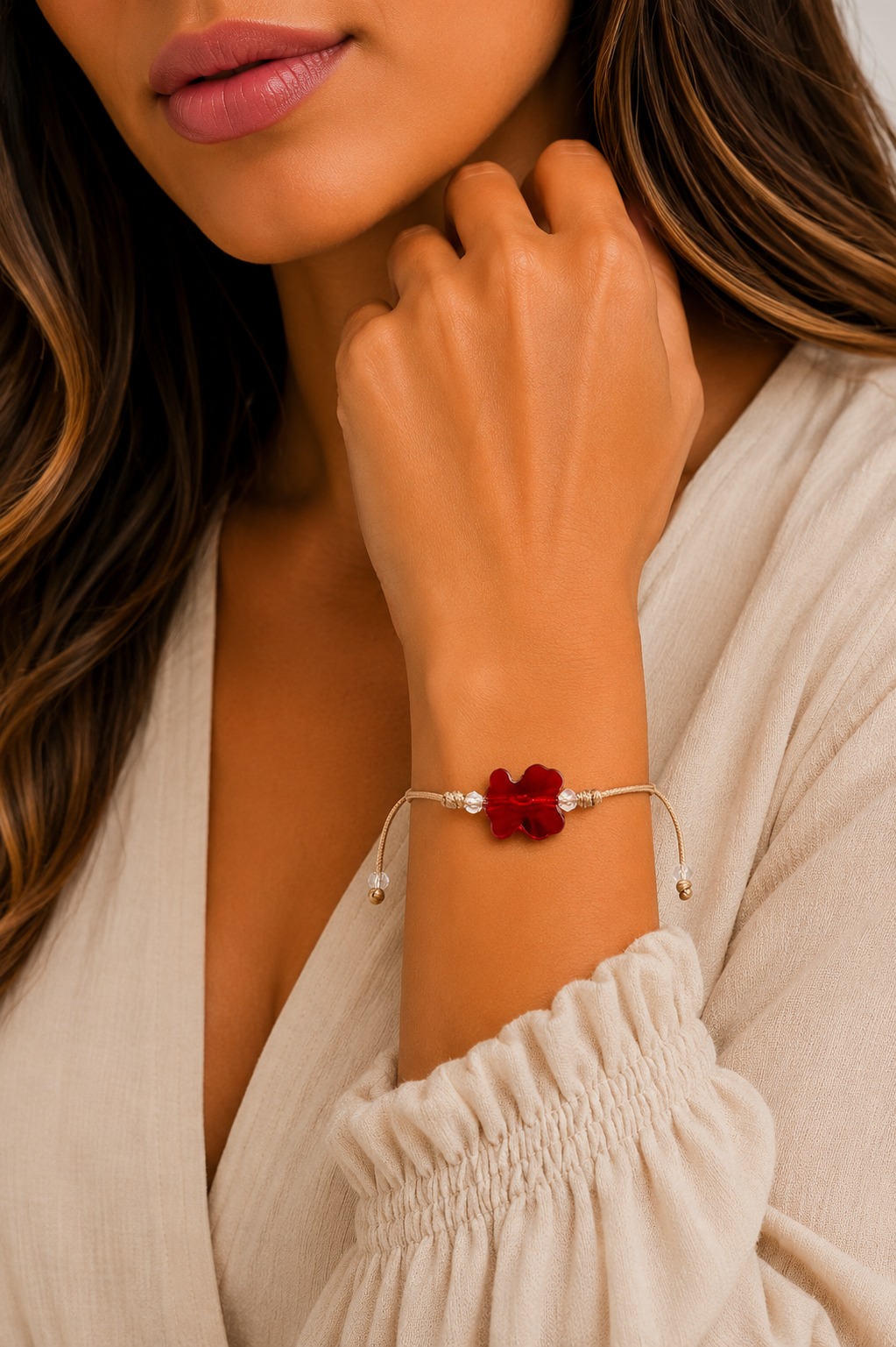 PULSERA ORO CRISTAL