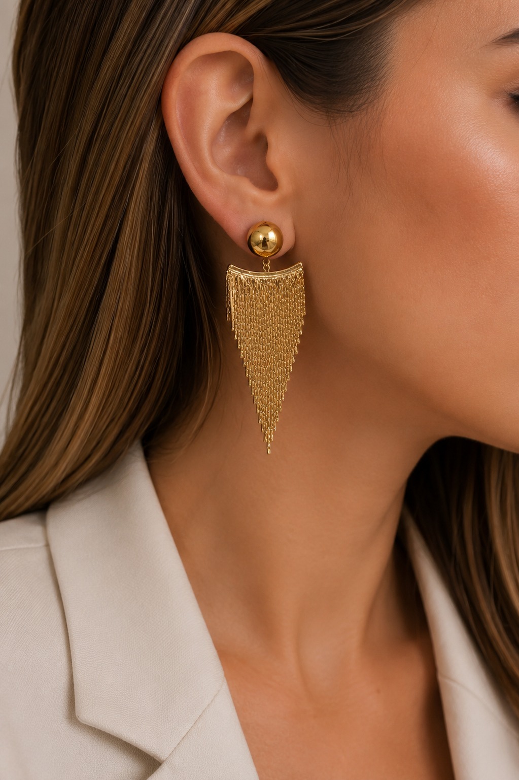ARETES LLUVIA RODINADA