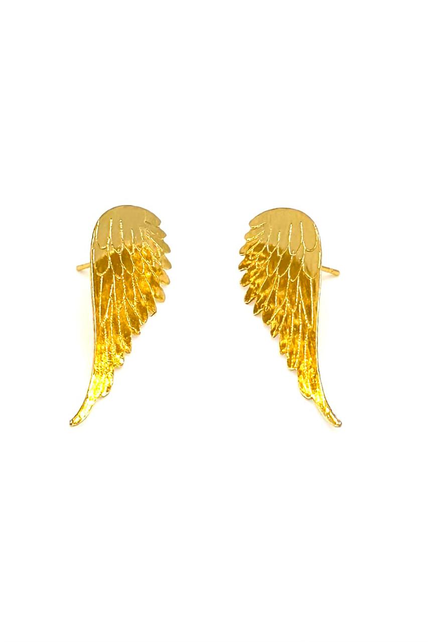 ARETES ALAS BRONCE ORO