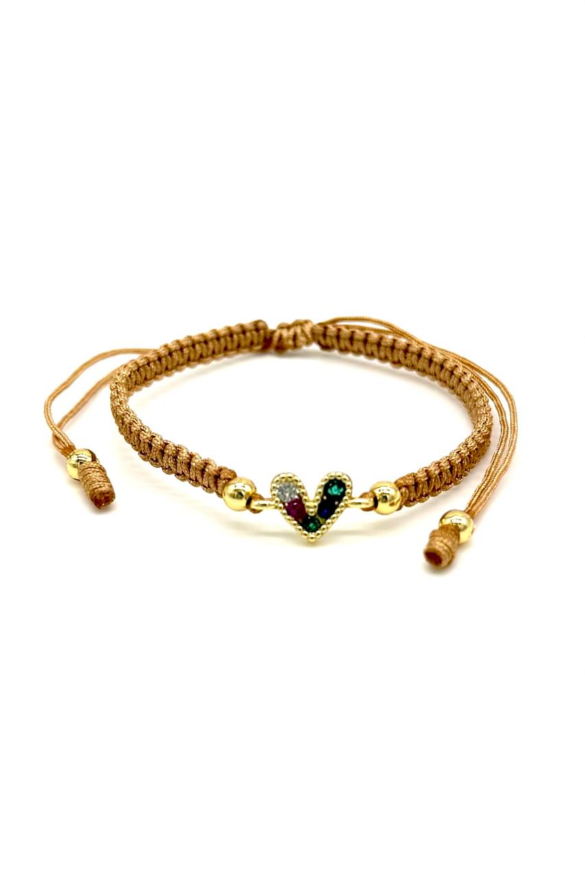 PULSERA CORAZÓN ZIRCÓN