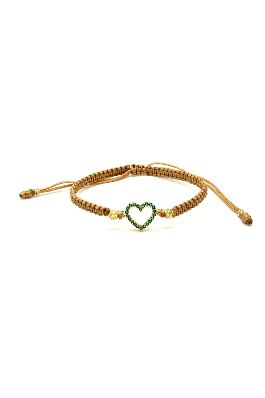 PULSERA CORAZÓN VERDE