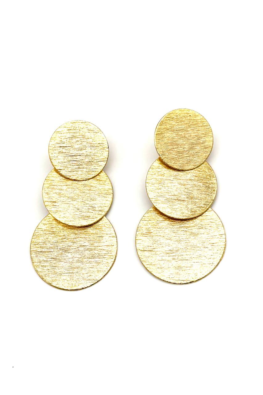 ARETES BRONCE ORO MATIZADO