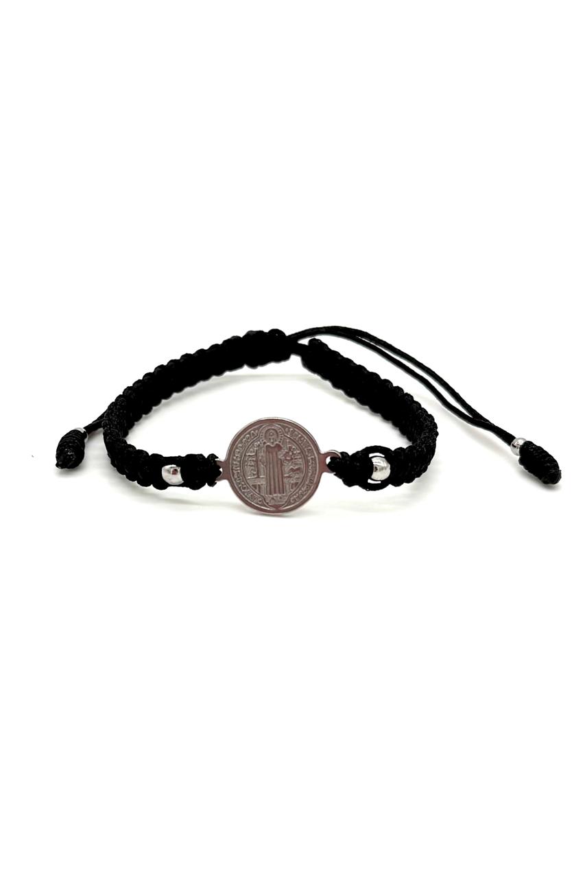 PULSERA SAN BENITO ACERO 1.5 cm PLATEADA