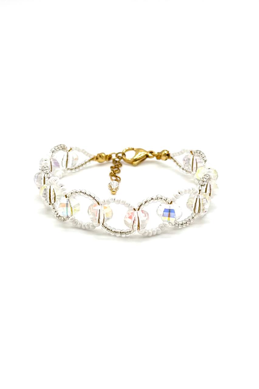 PULSERA CRISTAL MURANO AURORA BOREAL