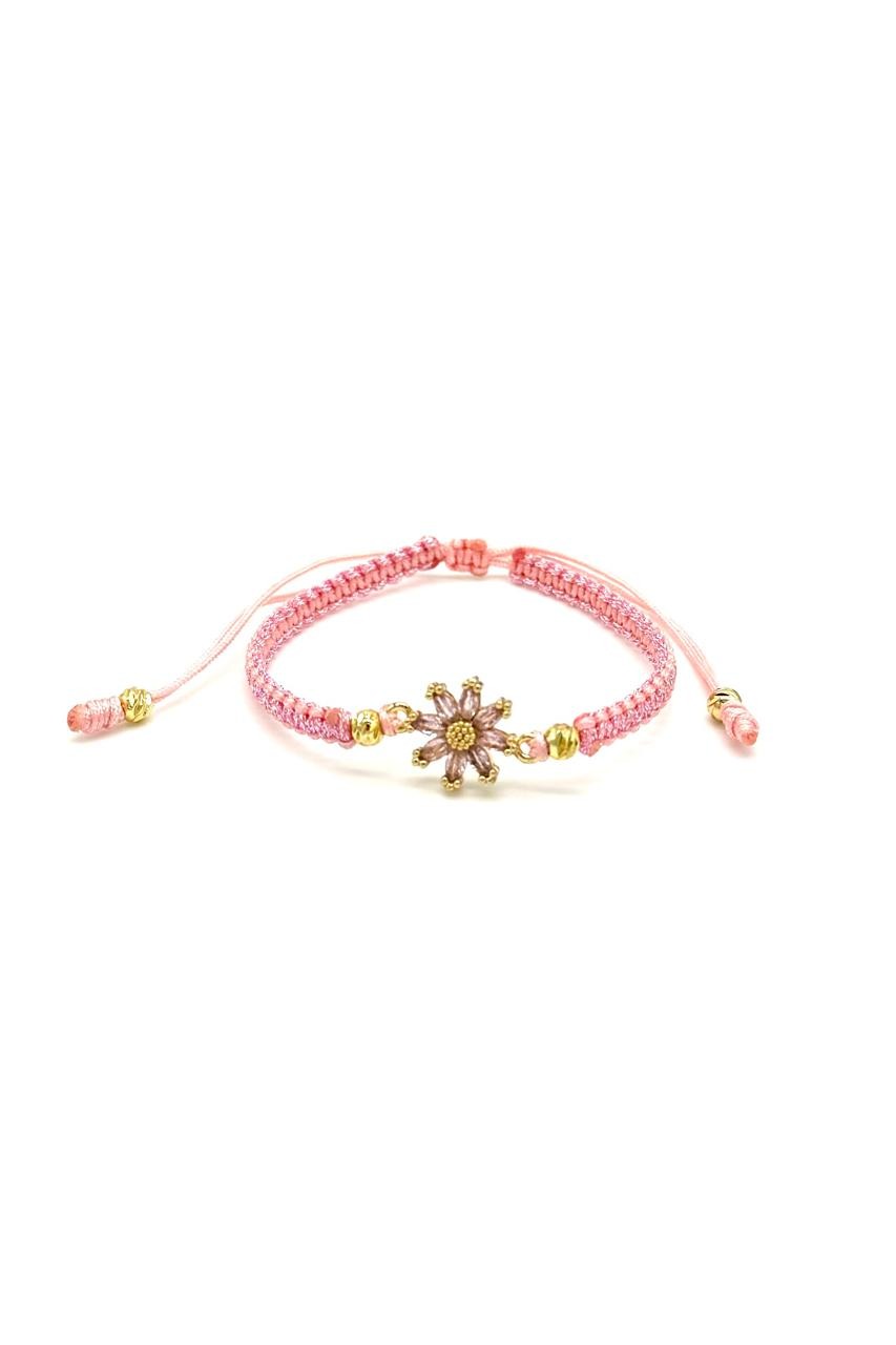 PULSERA FLOR RODIO