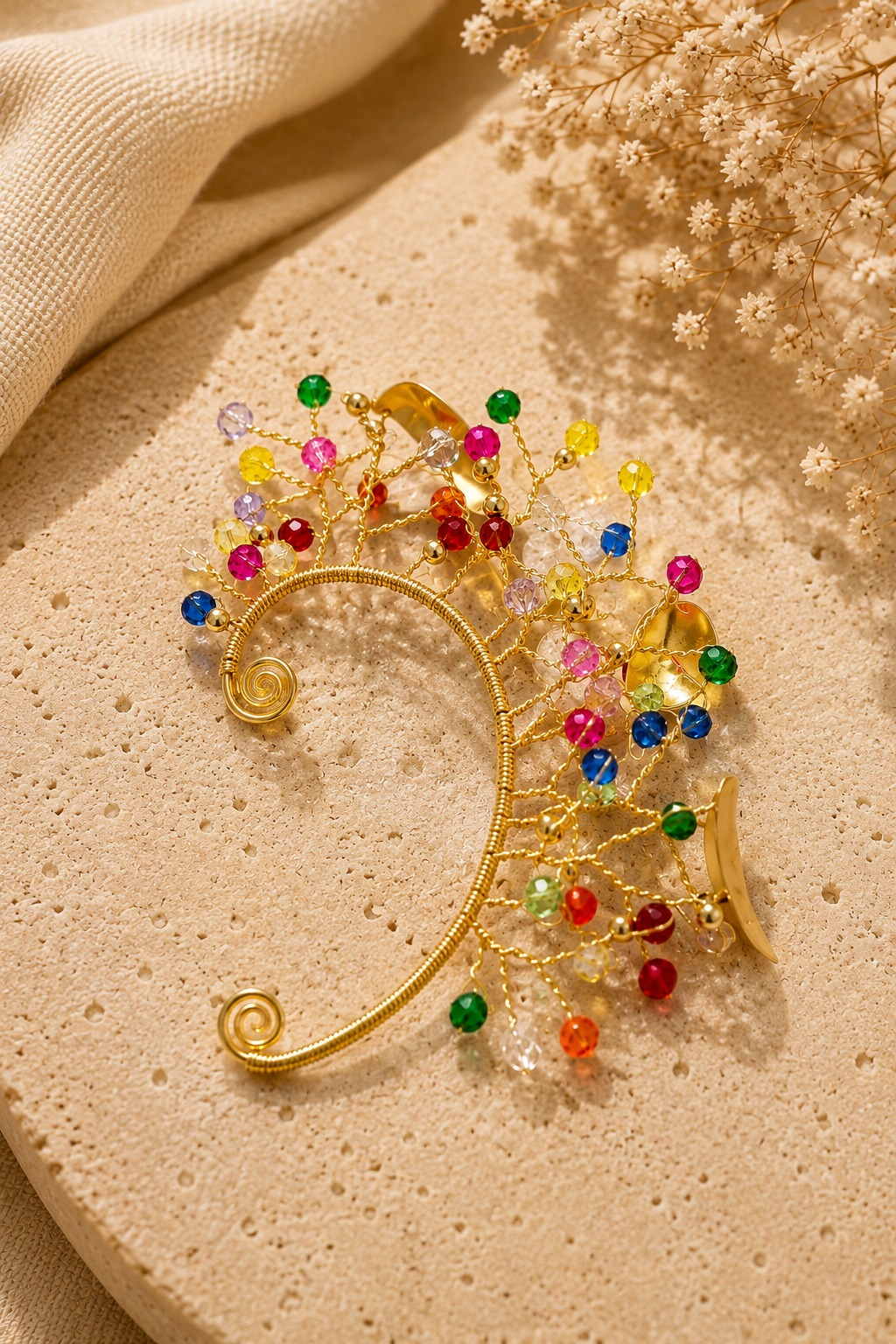 ARETE OREJERA MULTICOLOR ALAMBRISMO