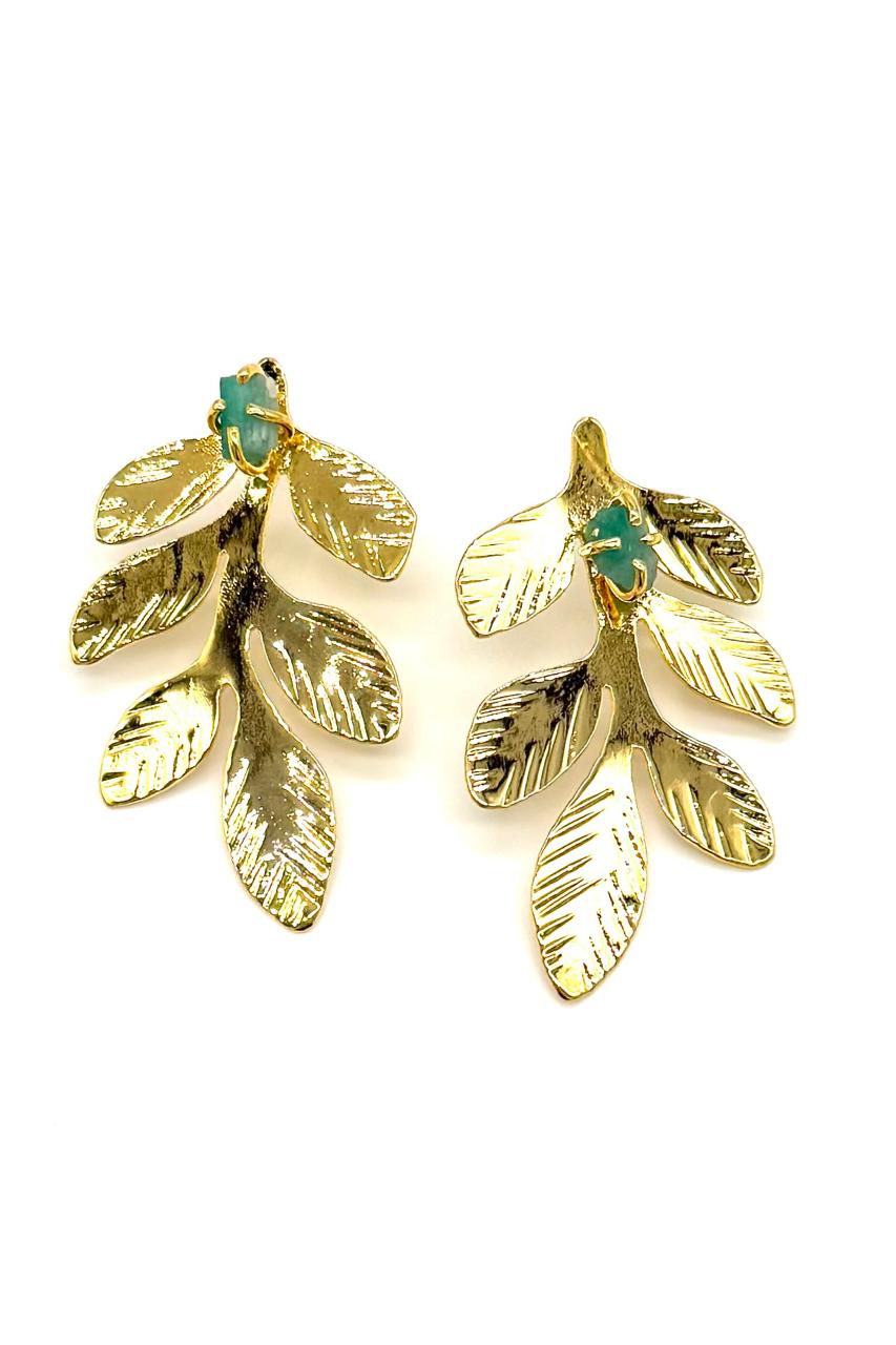 ARETES VIOLETA MURRALLA ESMERALDA BRONCE ORO