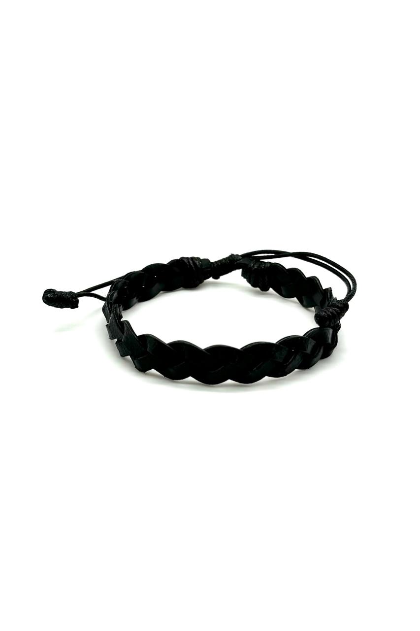 PULSERA TRENZADA CUERO