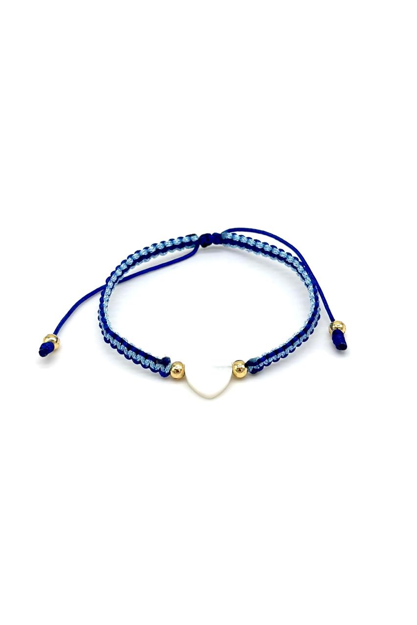 PULSERA CORAZÓN NÁCAR