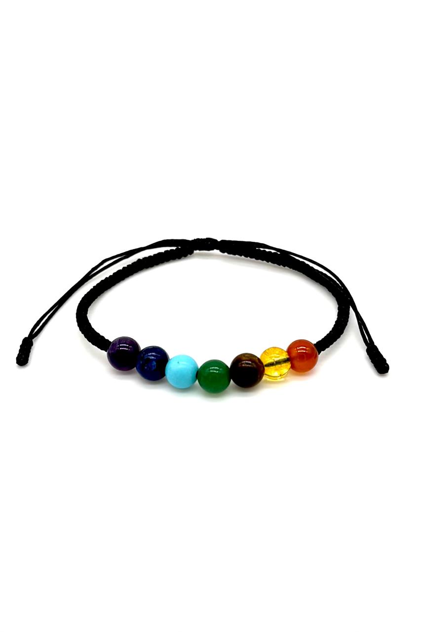 PULSERA CUERO VÍBORA 7 CHAKRAS