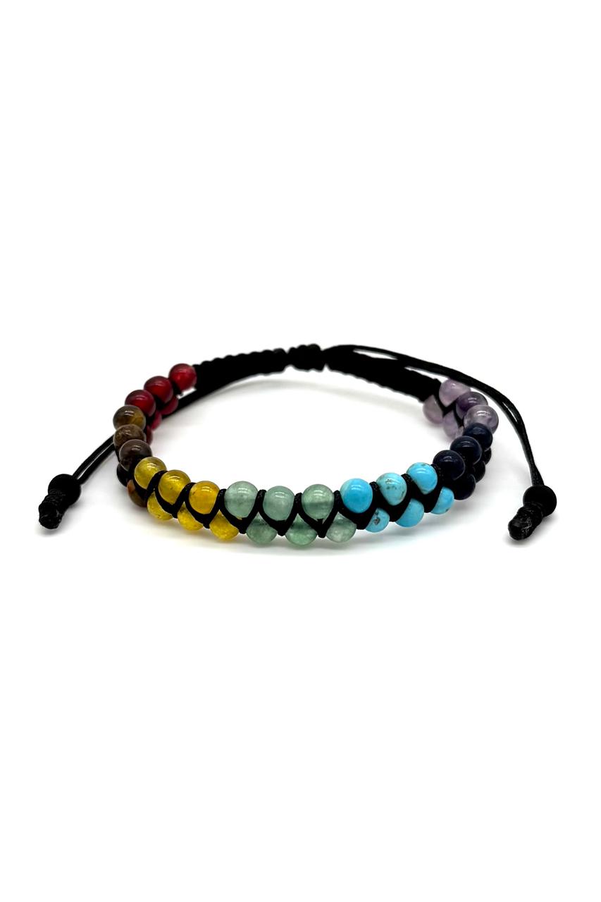 PULSERA 7 CHAKRAS TEJIDA DOBLE #4