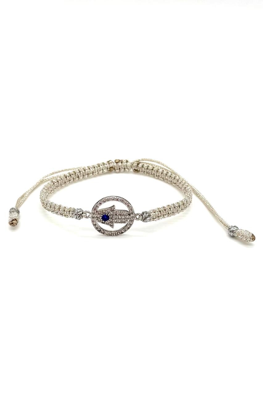 PULSERA MANO HAMSA MICRO ZIRCÓN