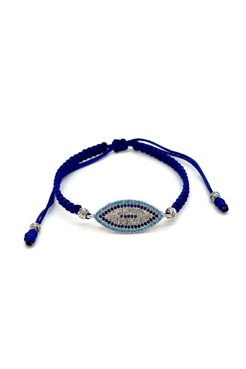 PULSERA OJO TURCO PLATEADA