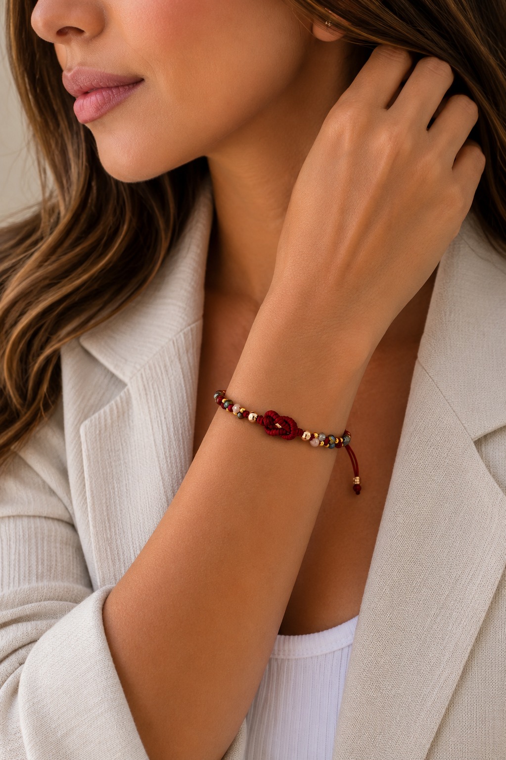 PULSERA NUDO DEL AMOR CRISTAL