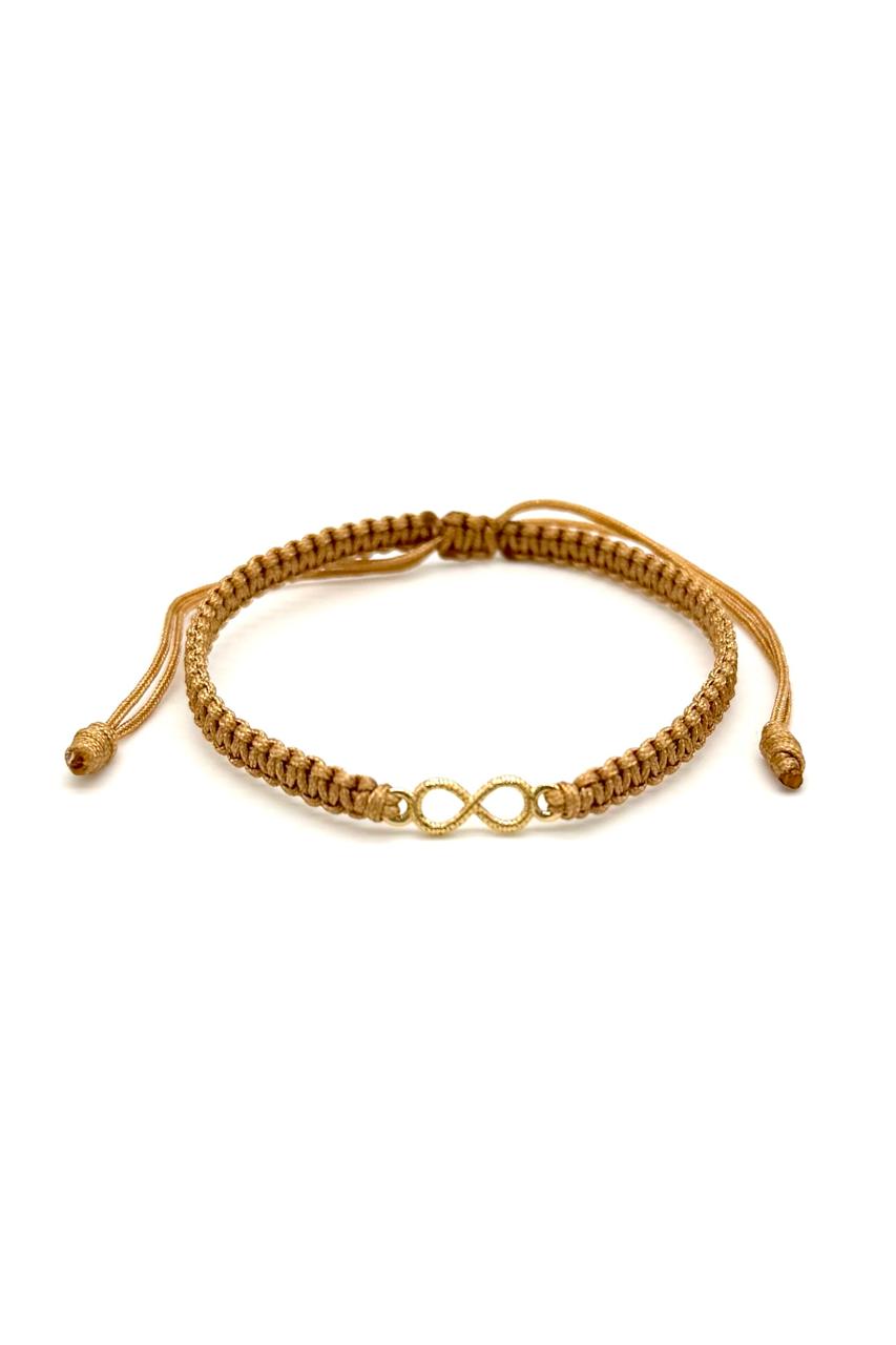 PULSERA INFINITO ORO LAMINADO 18K
