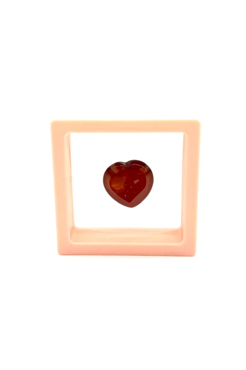 PIEDRA CORAZÓN ÁGATA ROJA