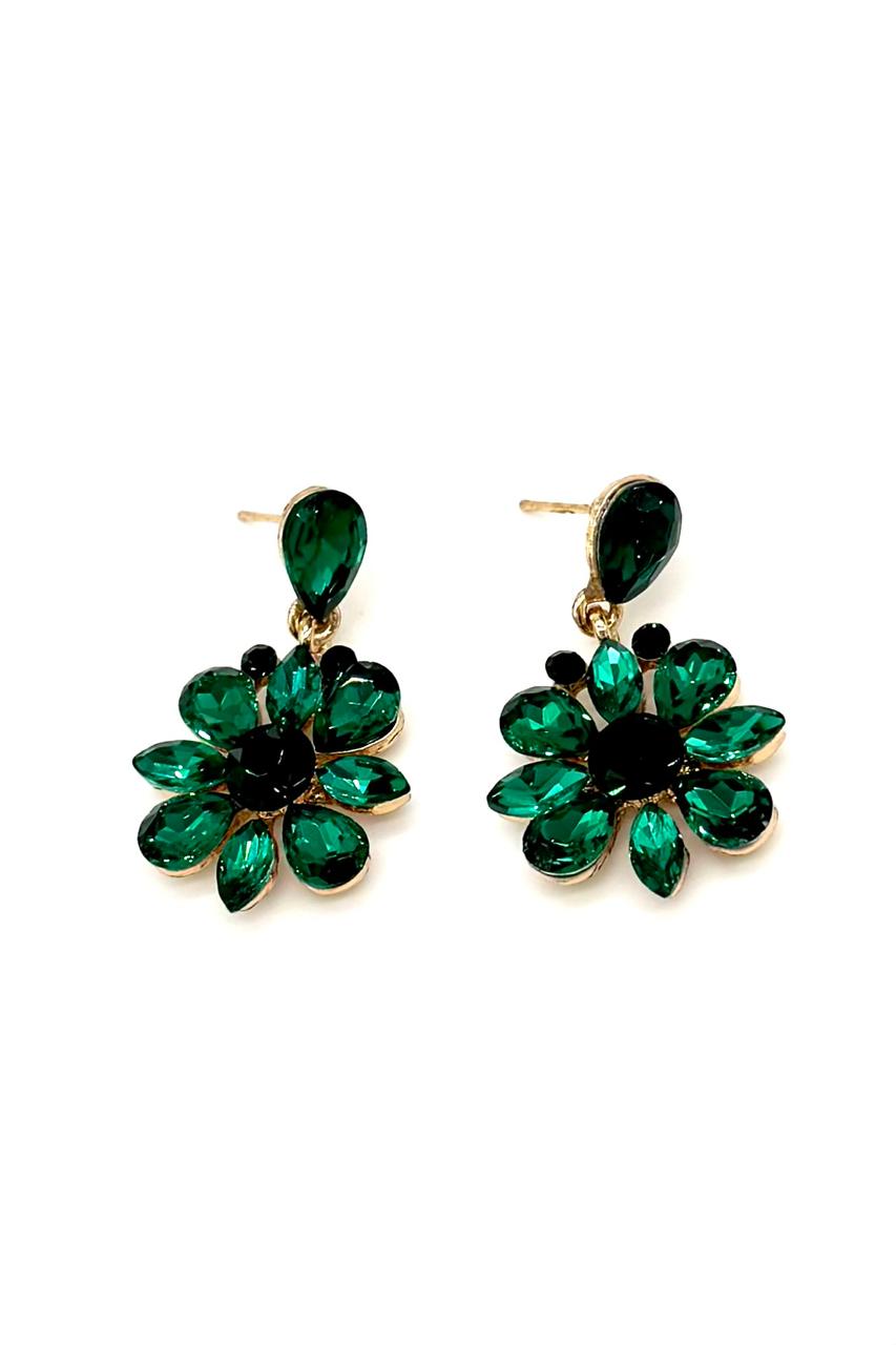 ARETES FANTASÍA VERDE ESMERALDA