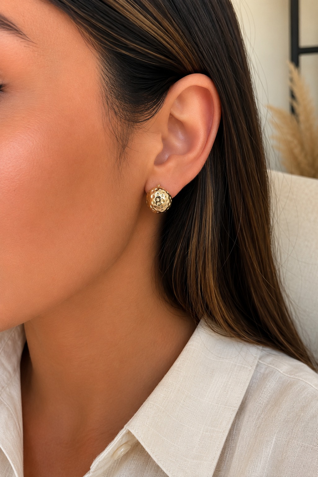 ARETES PUNTOS RODIO