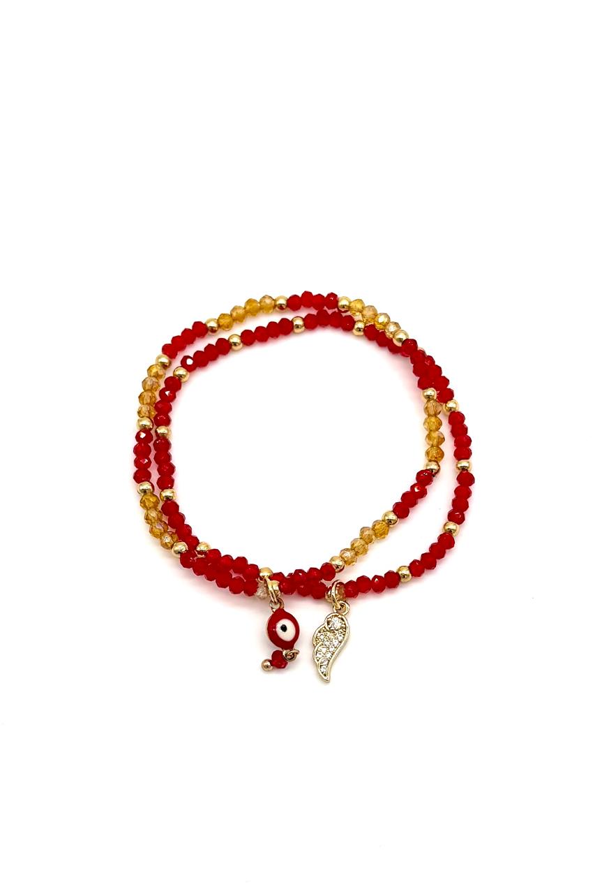 PULSERA CRISTAL OJO TURCO ALA