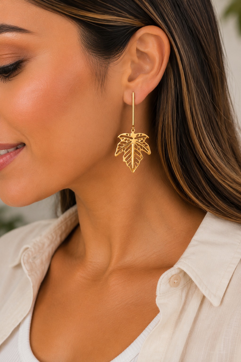 ARETES HOJA PALITO