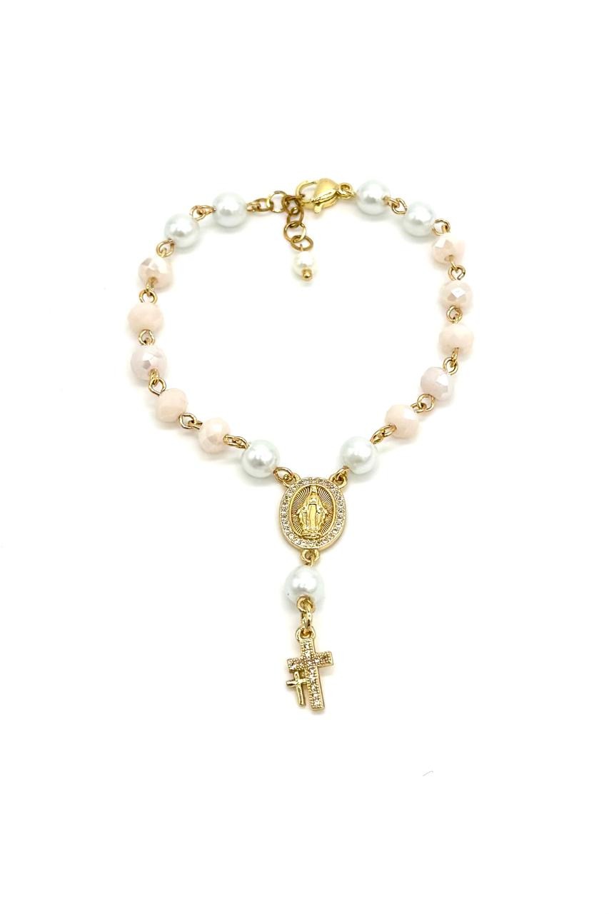 PULSERA DENARIO CRISTAL