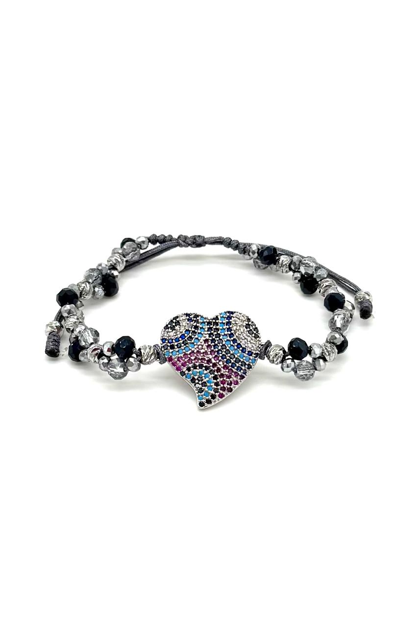 PULSERA CORAZÓN MICRO ZIRCÓN CRISTAL