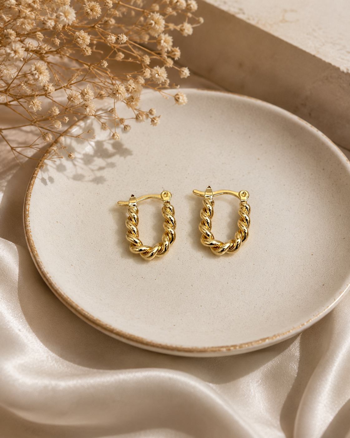 CANDONGA ENTORCHADA ORO LAMINADO 18K