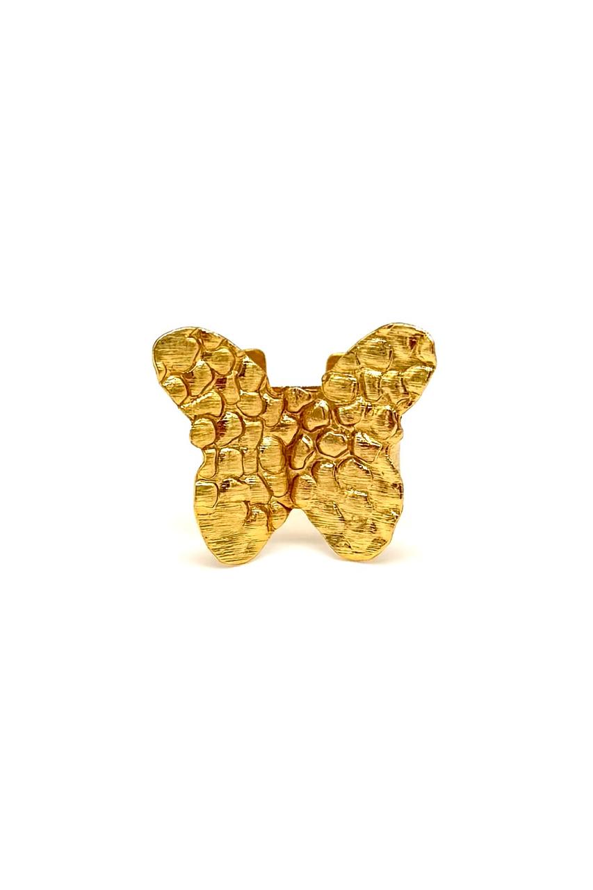ANILLO MARIPOSA MARTILLADO
