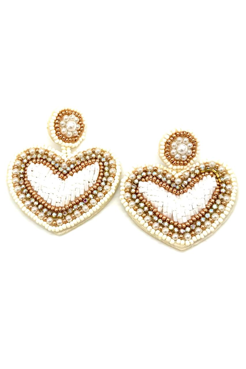 ARETES CORAZÓN SOUTACHE