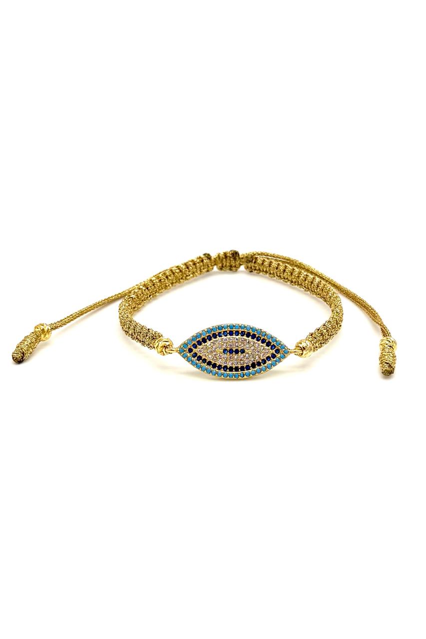 PULSERA METALIZADA OJO TURCO