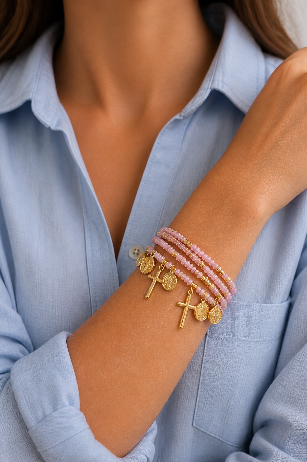 PULSERA X 9 LÍNEAS SAN BENITO