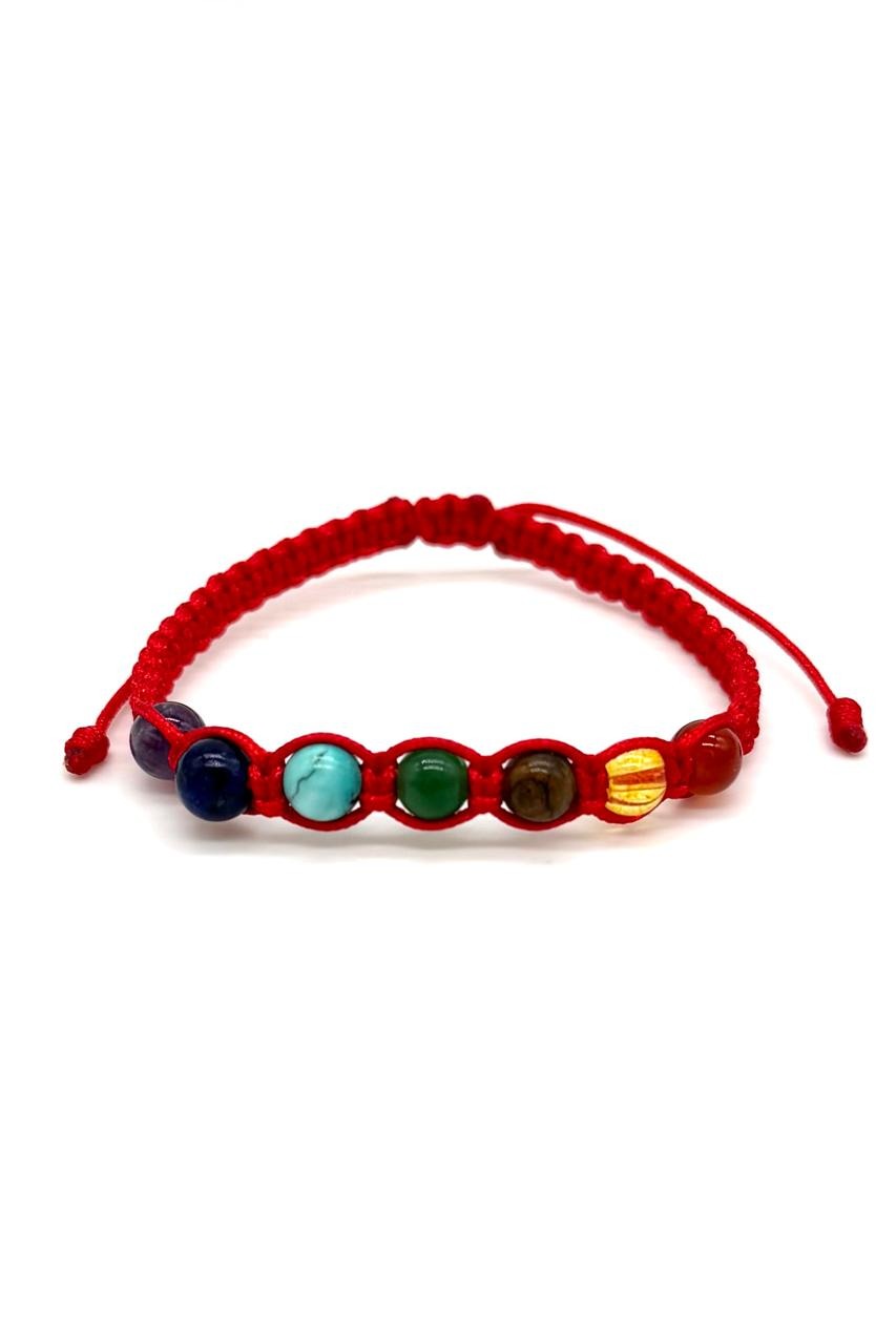 PULSERA 7 CHAKRAS PIEDRAS NATURALES