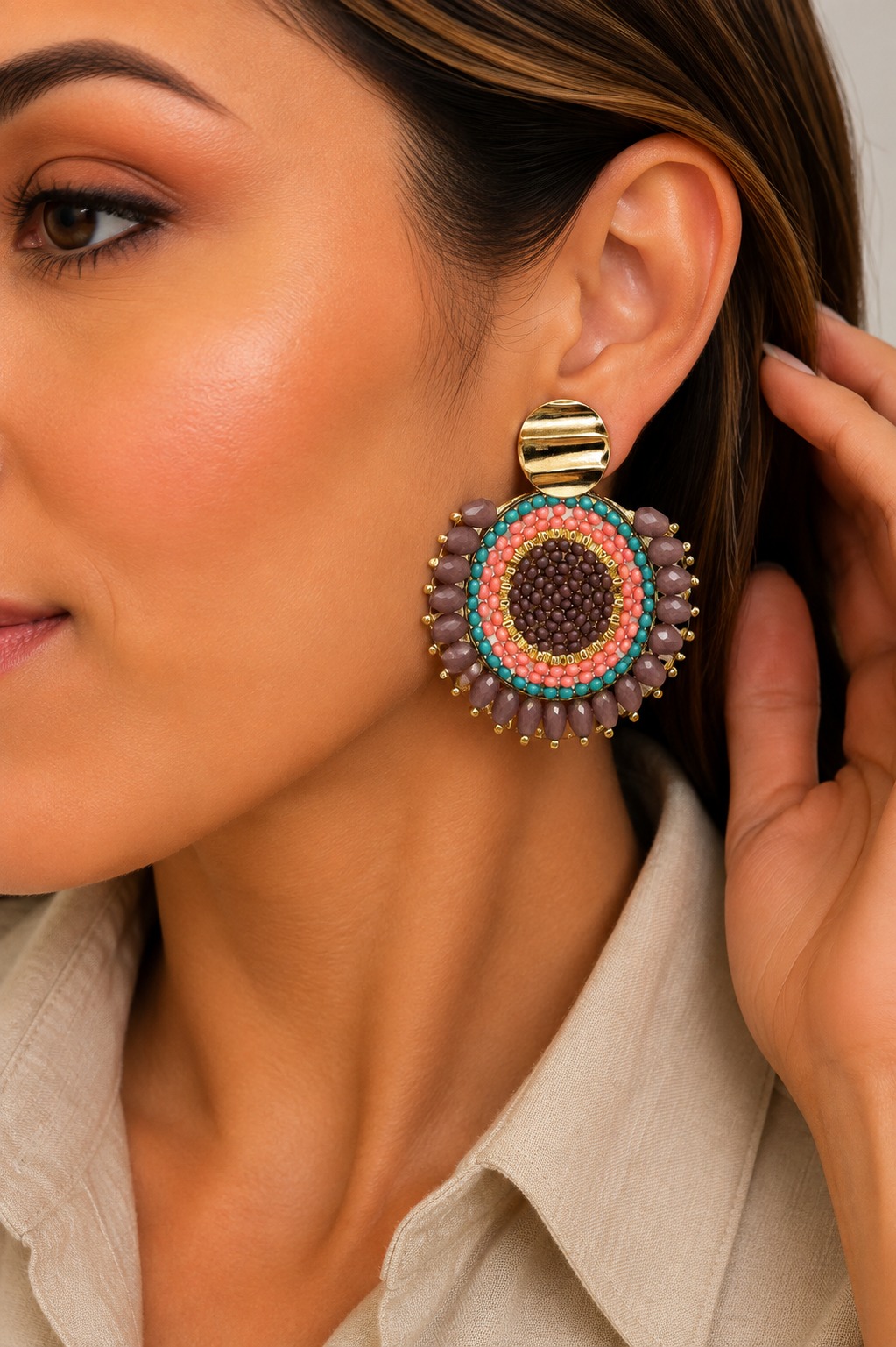 ARETES PEYOTE GOTA