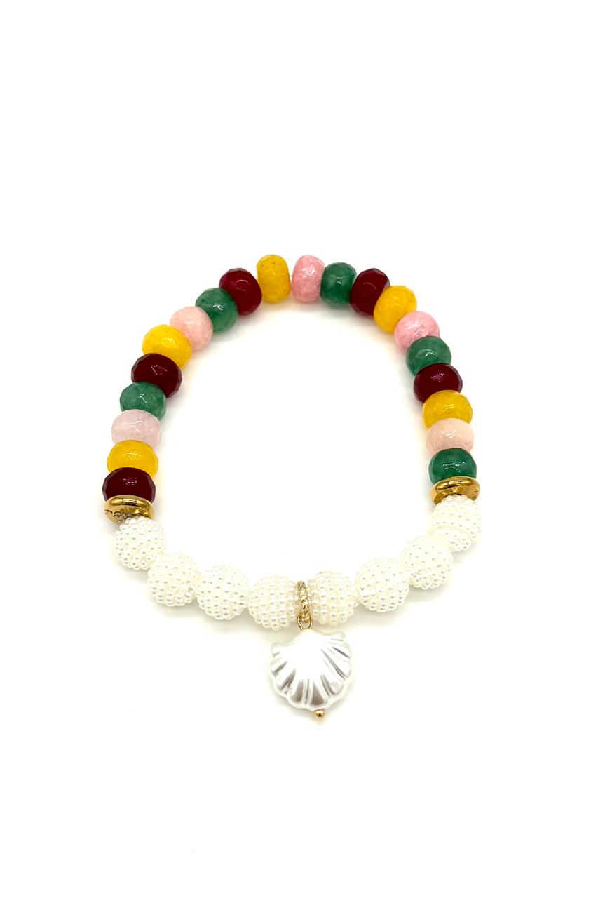 PULSERA PIEDRA NATURAL PERLA CULTIVADA