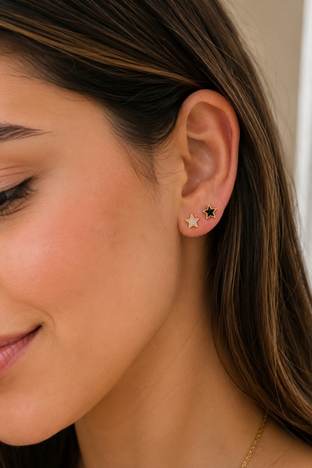 ARETES TRÍO ESTRELLAS RODIO