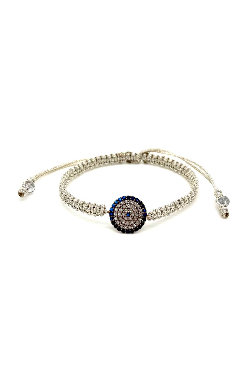 PULSERA OJO TURCO ORO ROSA