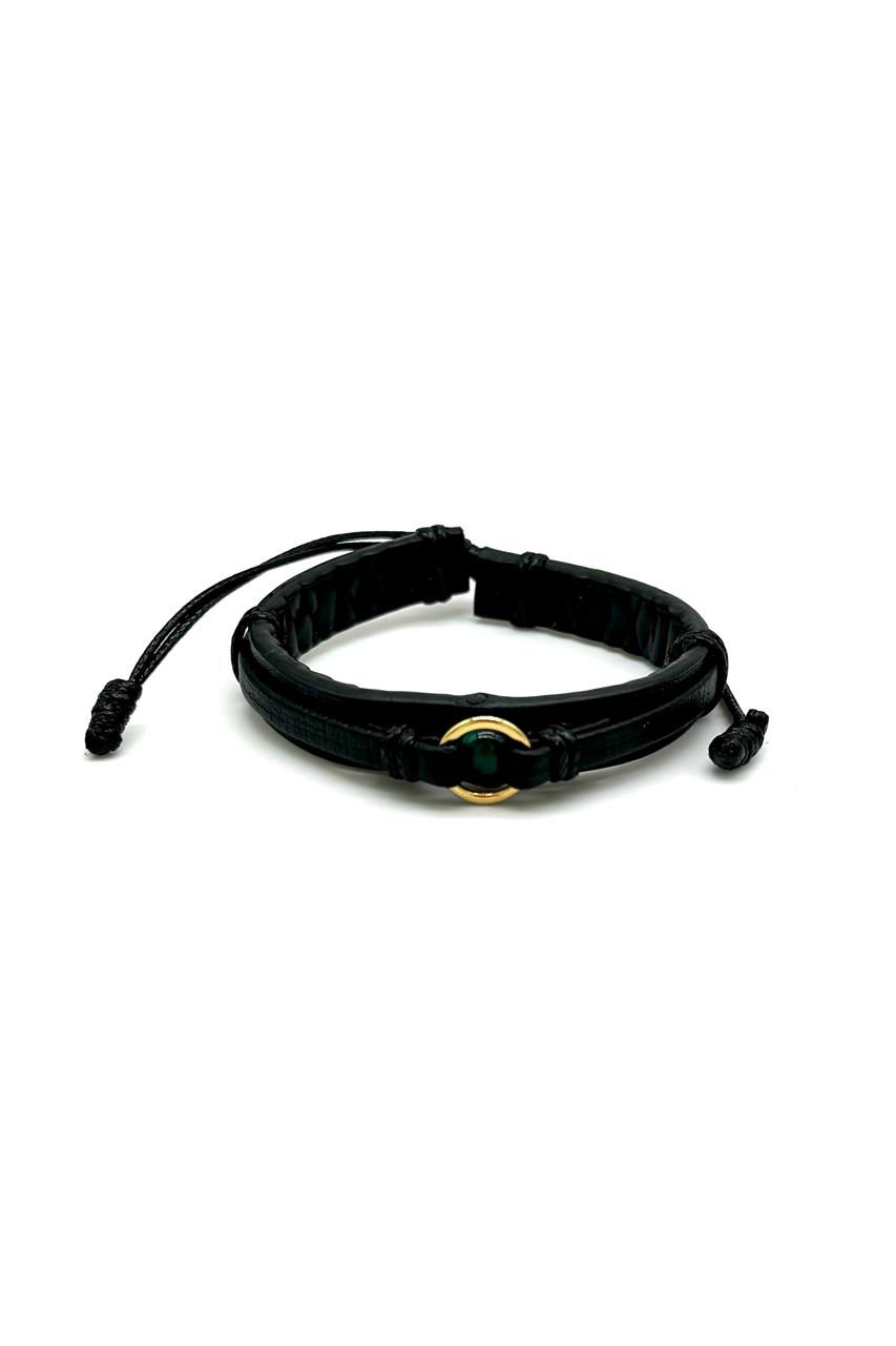 PULSERA CUERO ARO