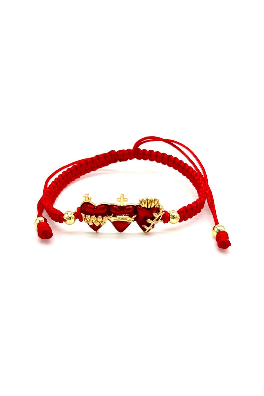 PULSERA SAGRADO CORAZÓN DE JESÚS RODIO