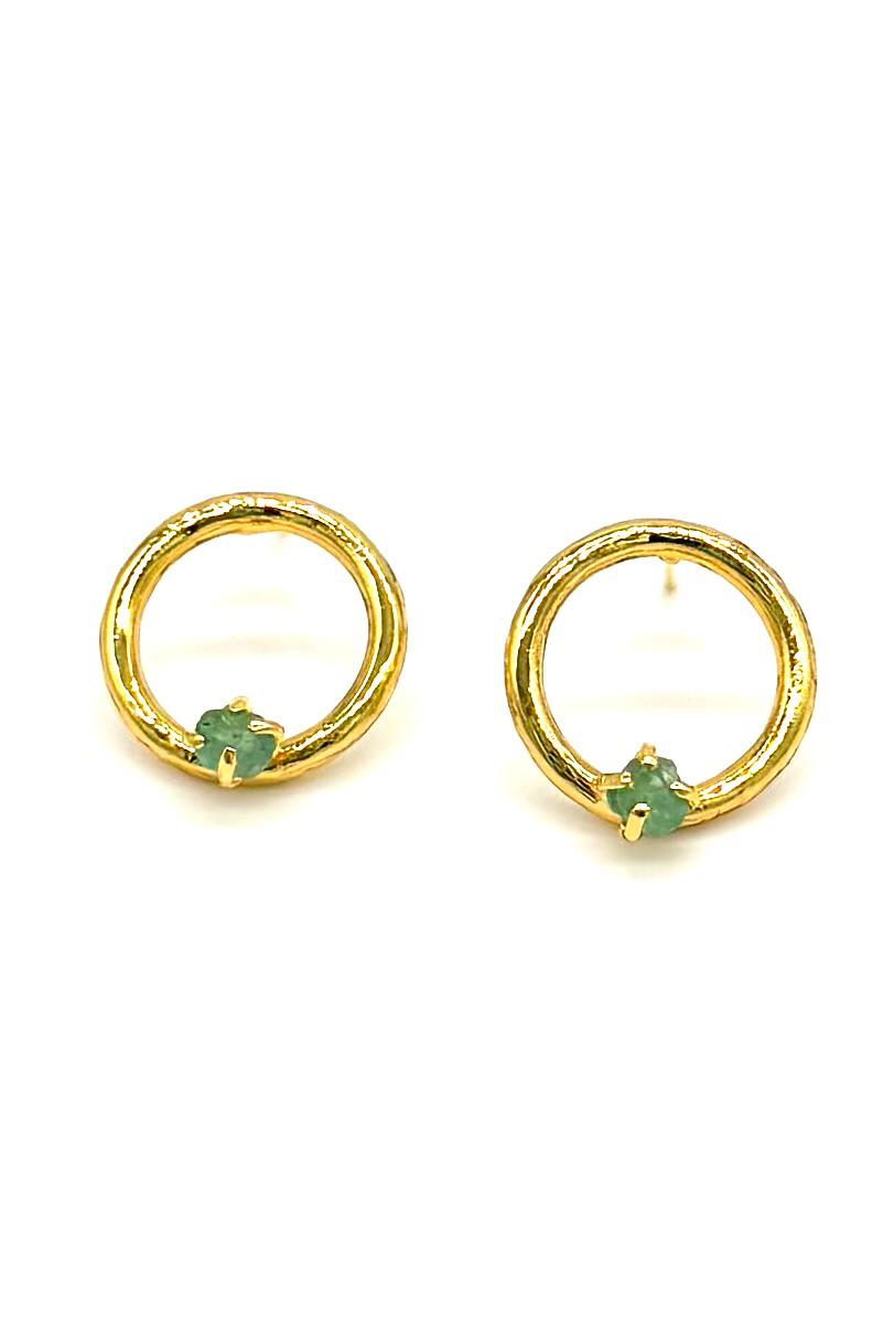 ARETES MURRALLA ESMERALDA LISO
