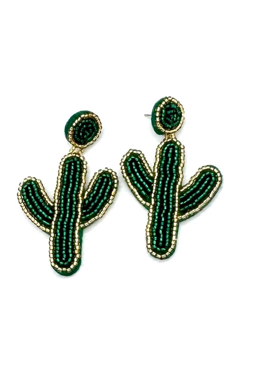 ARETES CACTUS SOUTACHE