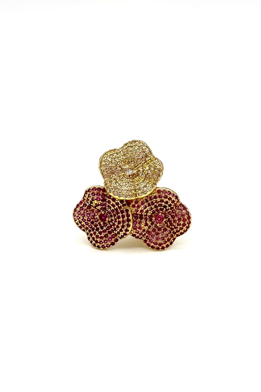 ANILLO TRIPLE FLOR