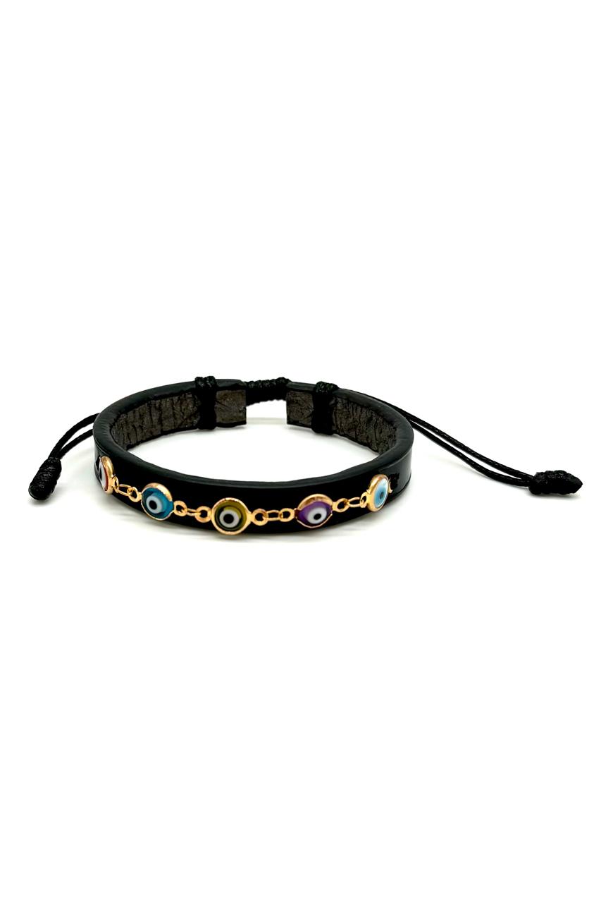 PULSERA OJO TURCO RODIO