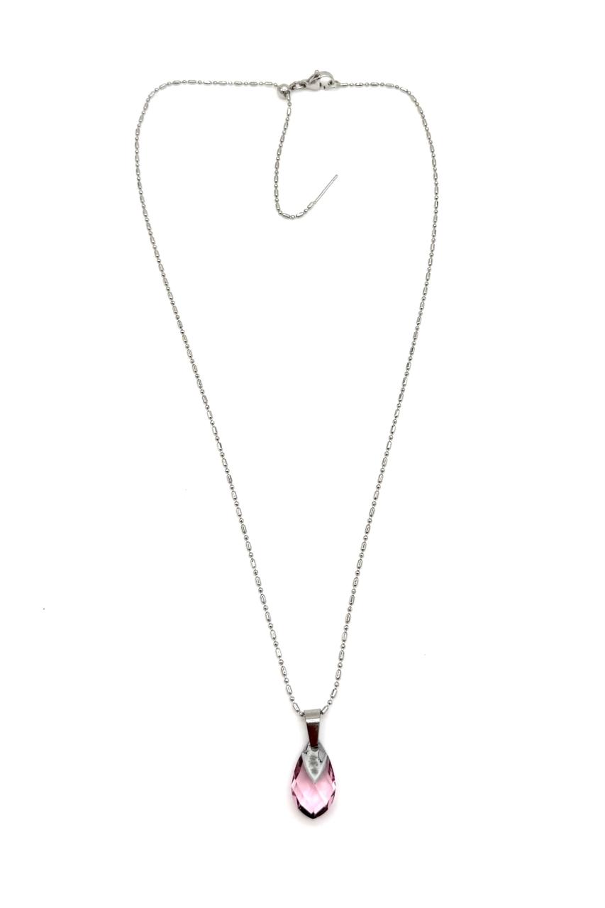 CADENA CRISTAL LT ROSE